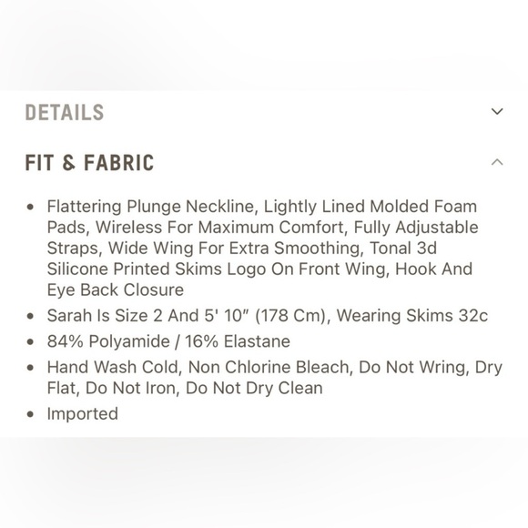 SKIMS | Onyx Black Wireless
Bra 36DDDD (36G) - Picture 11 of 11